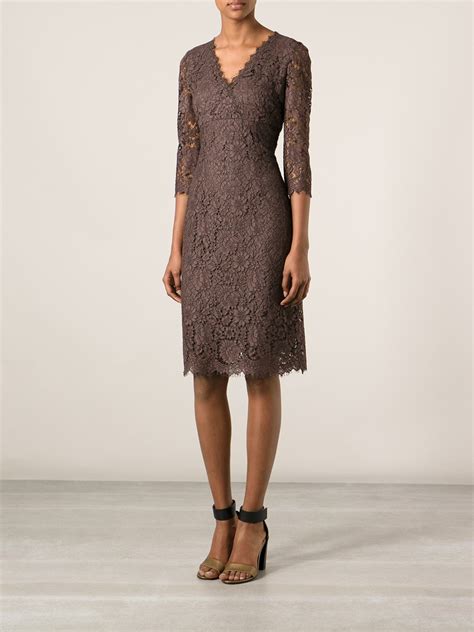 dolce gabbana brown lace dress|short Dolce & Gabbana.